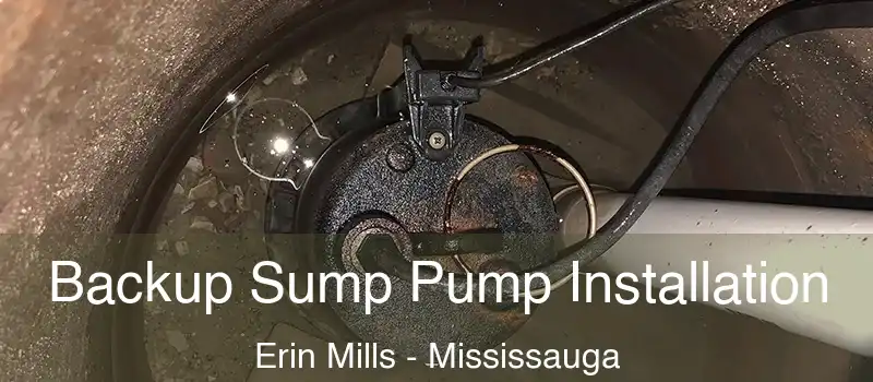  Backup Sump Pump Installation Erin Mills - Mississauga