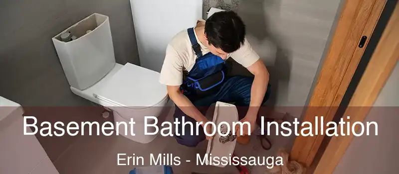  Basement Bathroom Installation Erin Mills - Mississauga