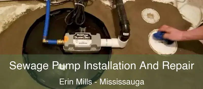  Sewage Pump Installation And Repair Erin Mills - Mississauga