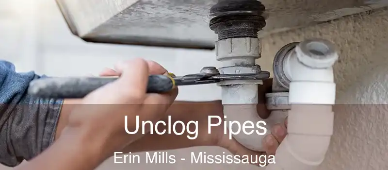  Unclog Pipes Erin Mills - Mississauga
